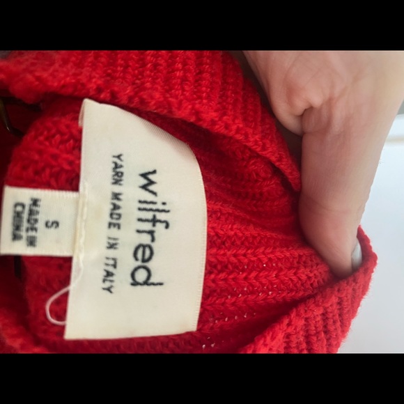 Red WILFRED aritzia knit - Picture 2 of 2